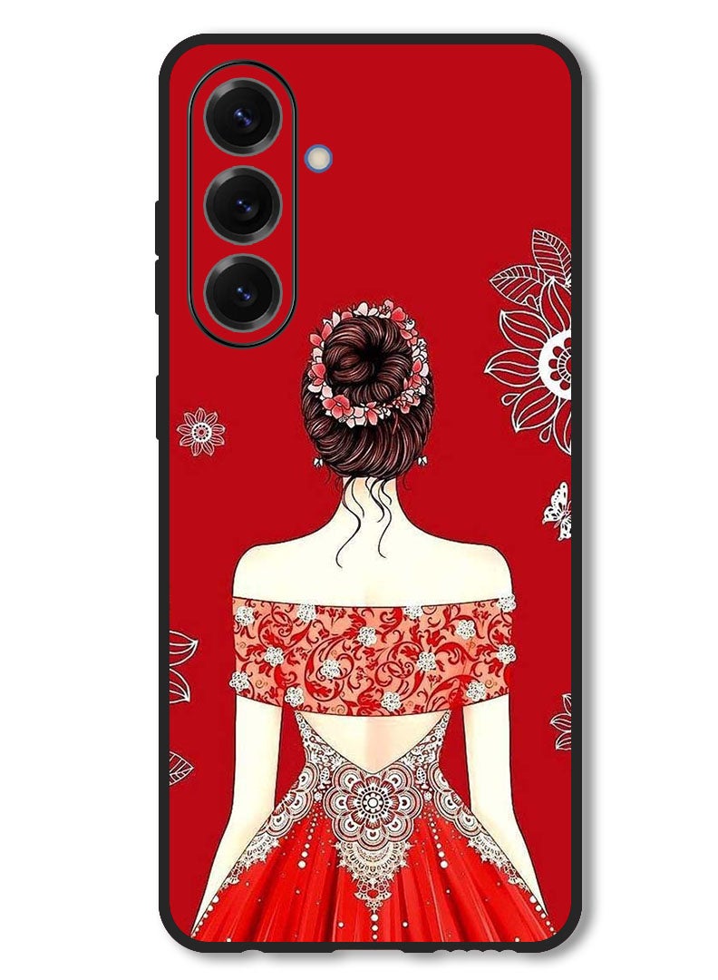 Theodor Case Compatible with Vivo V50 Protection Shockproof Bumper Cover Cute Ladyy - Image 1