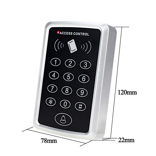 OBO HANDS Stand-Alone Door Access Control System Kit with 180kg/350lbs Electric Magnetic Lock, DC12V/3A Power Supply, Door Exit Button, 10pcs RFID EM ID Keyfobs/Cards - Image 2