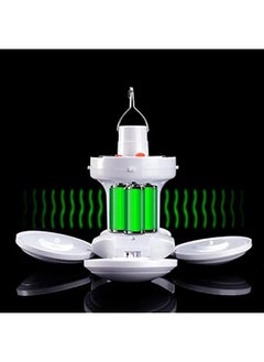Generic Solar Camping Lantern, Portable Outdoor Tent Light with Hook, Foldable LED Soccer Bulb, Rechargeable USB Fishing Emergency Light for Home, Office, Tent, Car  - Image 2
