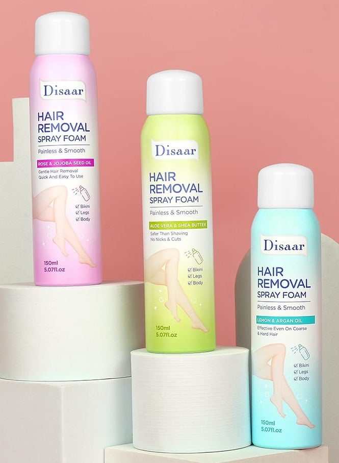 ديسار رغوة بخاخ لإزالة الشعر بزيت الليمون والأرغان 150 مل - Image 2