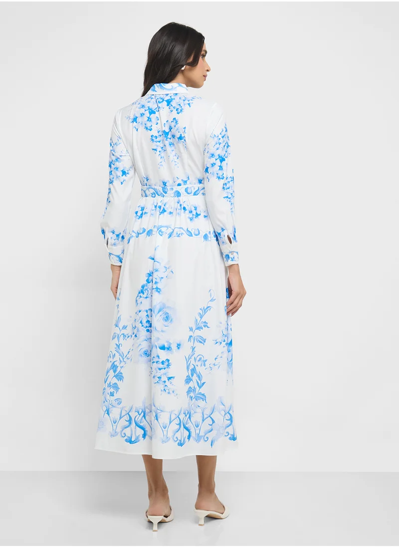 ELLA Monochrome Print Dress