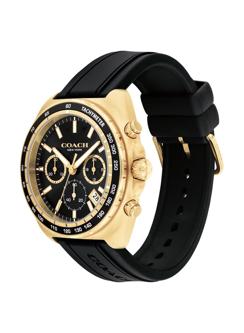 COACH WATCHES TONNEAU CHRONOGRAPH MEN'S BLACK CASE WATCH - 14602708 - Image 1
