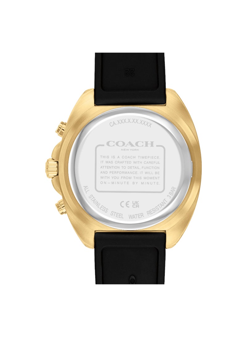 COACH WATCHES TONNEAU CHRONOGRAPH MEN'S BLACK CASE WATCH - 14602708 - Image 3