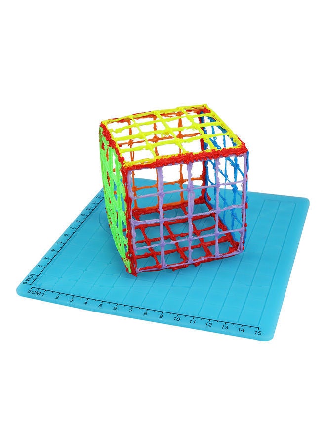 إسكدنيا بساط لقلم الطباعة ثلاثية الأبعاد مع غطاءين للإصبع أزرق - Image 3