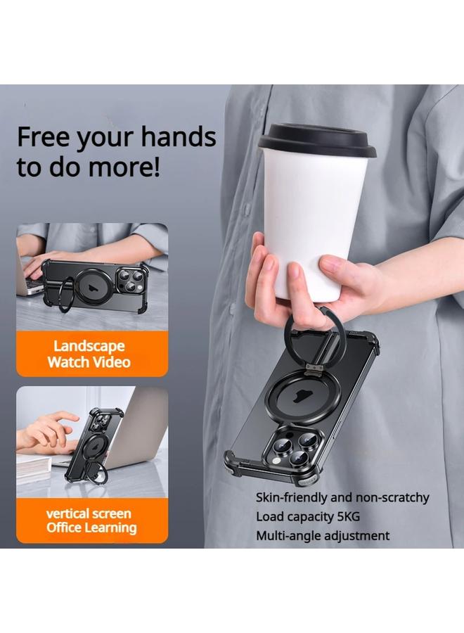 S-TOP Case For iPhone 13 Pro MagSafe Magnetic Frameless Holder Phone Case - Image 5