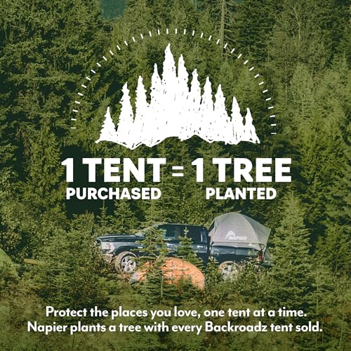 Napier Backroadz Truck Tent | Pickup Truck Bed Camping Tent | Rainfly for Water Protection | Sturdy and Spacious 2-Person Truck Tent | Easy 10-Minute Setup | Gray/Green - Image 5