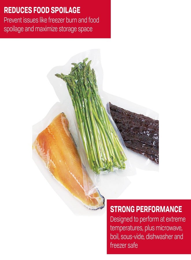 NESCO Vacuum Sealer Bags 8" x 20", Use for Sous Vide or Meal Prep, BPA Free, Dishwasher Safe, Tear Resistant, Safe to Microwave, Boil, or Freeze - Image 3