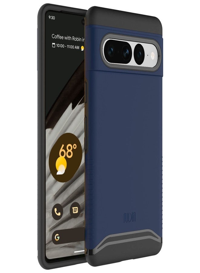 توديا جراب TUDIA DualShield مصمم خصيصًا لهاتف Google Pixel 7 Pro، [دمج] غطاء حماية مزدوج الطبقات مقاوم للصدمات، بمواصفات عسكرية، نحيف ومتين، لهاتف Pixel 7 Pro (أزرق نيلي) - Image 1