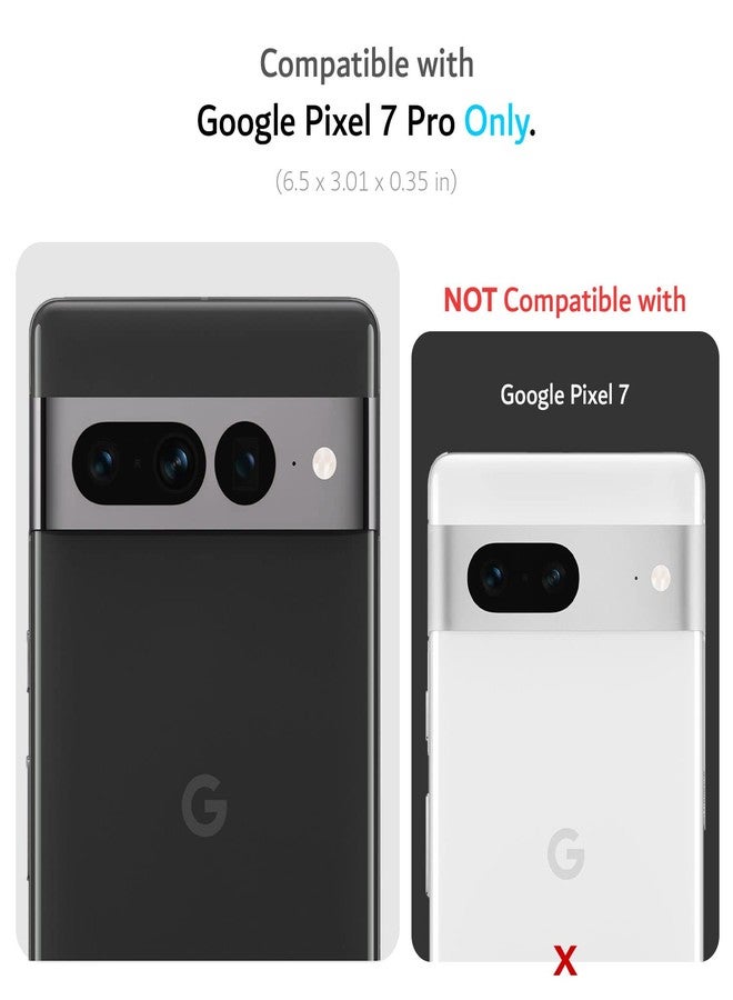 توديا جراب TUDIA DualShield مصمم خصيصًا لهاتف Google Pixel 7 Pro، [دمج] غطاء حماية مزدوج الطبقات مقاوم للصدمات، بمواصفات عسكرية، نحيف ومتين، لهاتف Pixel 7 Pro (أزرق نيلي) - Image 2