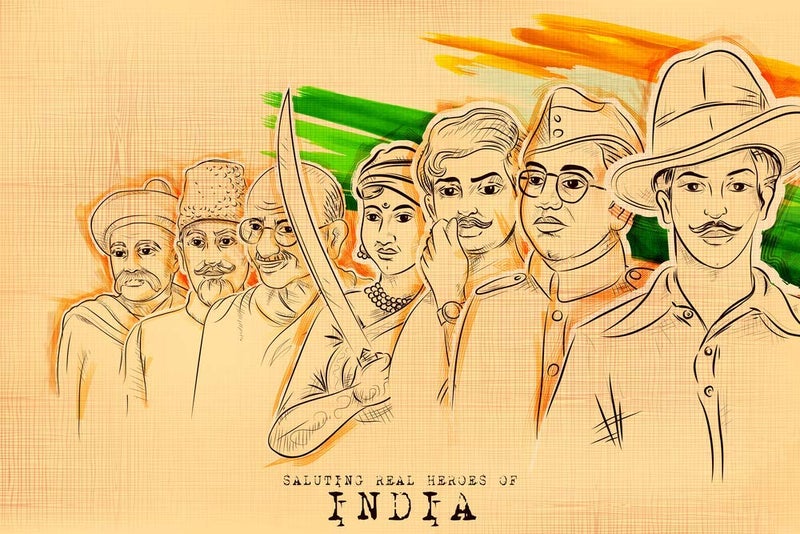 5 Ace Freedom Fighters Motivational Inspirational Poster (300 GSM Paper; 12X18-inch; Multicolor) - Image 1