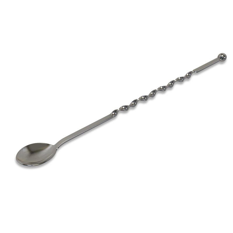 Rattleware Elegant Swirl Stem Bar Twist 115 StirrerSpoon Commercial Grade Stainless Steel Ideal for Drink Coffee Enthusiasts Perfect for Home Commercial Use
