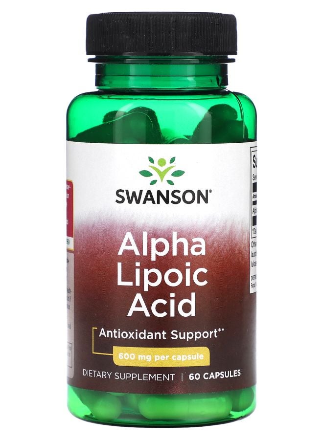 SWANSON Alpha Lipoic Acid 600 mg 60 Capsules