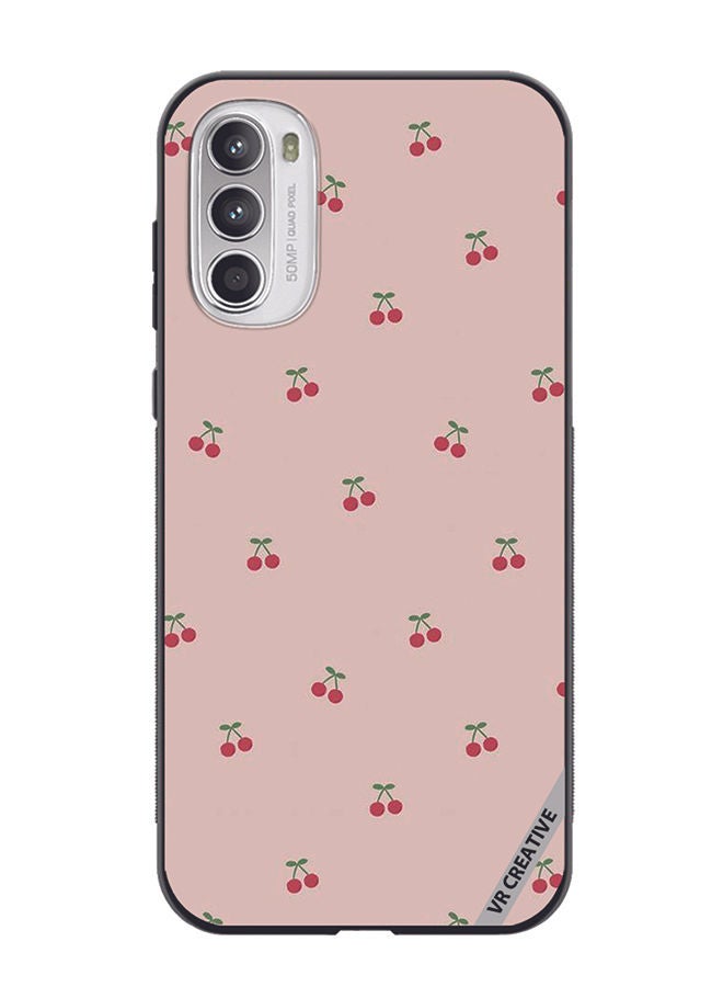 VR CREATIVE Protective Case Cover For Motorola Moto G82 Cherry Design Multicolour - Image 1