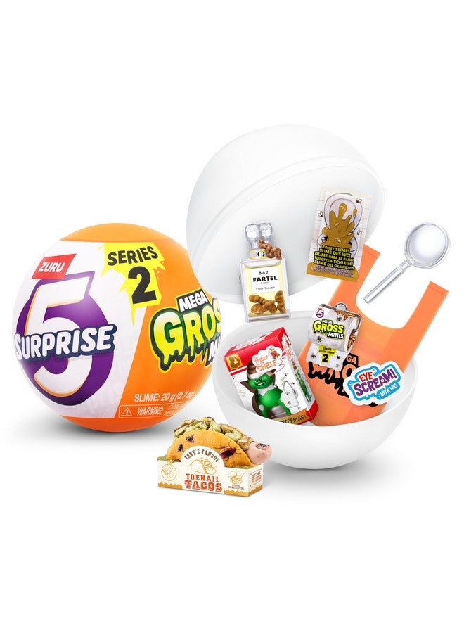 5 Surprise 5 مفاجآت ميغا جروس مينيز السلسلة 2 من زورو للأولاد، غموض، قابلة للجمع، ميني، بارودي، سلايم - Image 1