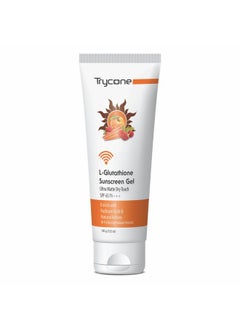 Trycone L Glutathione Sunscreen Gel - Vitamin C With Ultra Matte Dry Touch Spf 60 Pa+++, Enrich With Radicare Gold & Natural Actives, Wi-Fi & Blue Light Radiation Protection Gel Sunscreen, 100 Gm  - Image 1