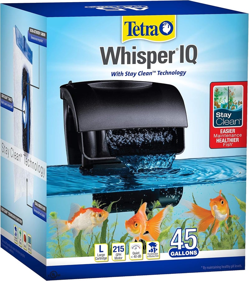 Tetra فلتر تيترا ويشبر IQ باور 45 جالون 215 GPH مع تقنية البقاء نظيفًا - Image 1