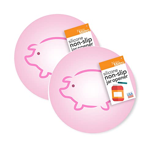 New Metro Design Little Piggy Silicone Jar Opener, 6", Pink - Image 1