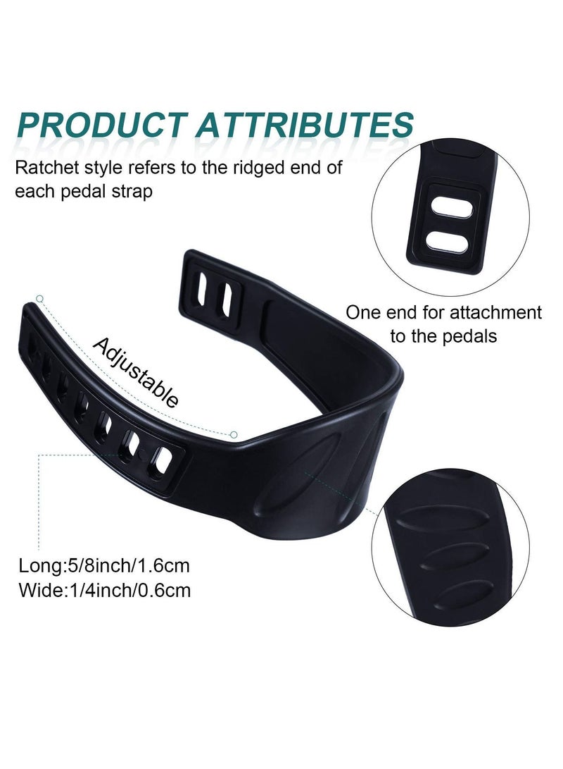 Y&D 2 Pairs Exercise Bike Pedal Straps Universal for Cycle Home or Gym Replacement Parts Gym Fix Bands Tape Perfect Accessory 2.24 x 12.99 Inch - Image 3