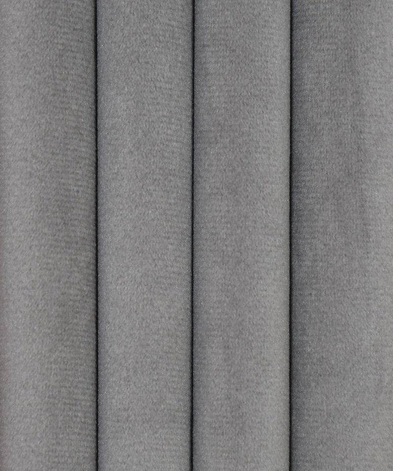 Home-Cloud Home cloud 3 Pieces Velvet Plain Semi Blackout Parda Curtains for Long Door 9 Feet Set of 3 Pcs 4 Feet x 9 Feet ColorGray  - Image 4