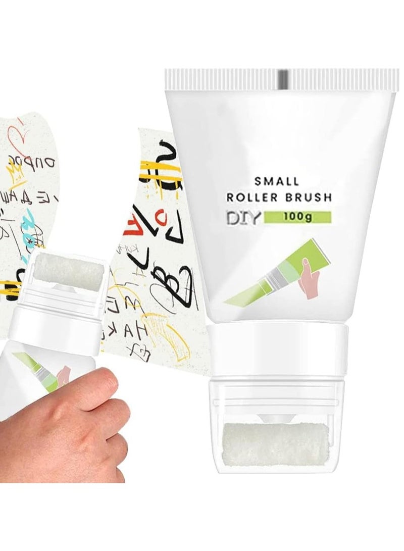 DubaiGallery فرشاة دوارة صغيرة لطلاء الحائط من اللاتكس، إصلاح طلاء الحائط، معجون الحائط، إصلاح DIY، إزالة بصمات الحائط / أداة الكشط، جص الحائط الأبيض، إصلاح الحائط، كريم العفن والشقوق - Image 1