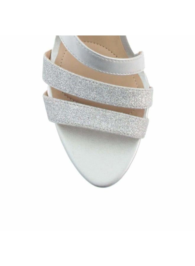 Naturalizer womens Taimi Dress Sandal, Silver Glitter, 40 EU - Image 4