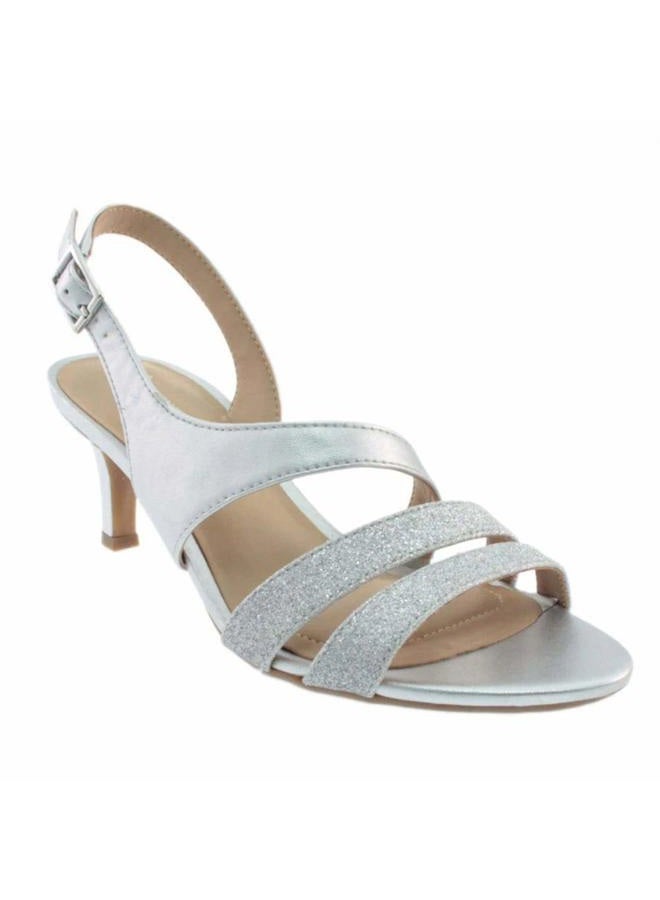 Naturalizer womens Taimi Dress Sandal, Silver Glitter, 40 EU - Image 1
