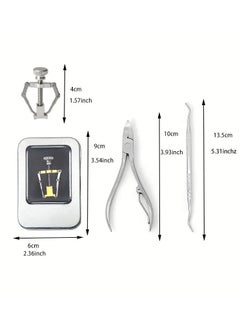Rozino 1pcs Ingrown Toenail Corrector Ingrown Toenail Correction Tool Toe Clip Stainless Steel Foot Care Pedicure Tool, Toenail Seam Cleaning Tool, Embedded Toenail Toenail Trimming, Stainless Steel Toenail Clipper  - Image 3