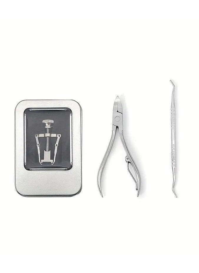 Rozino 1pcs Ingrown Toenail Corrector Ingrown Toenail Correction Tool Toe Clip Stainless Steel Foot Care Pedicure Tool, Toenail Seam Cleaning Tool, Embedded Toenail Toenail Trimming, Stainless Steel Toenail Clipper  - Image 4