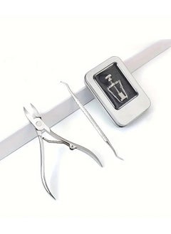 Rozino 1pcs Ingrown Toenail Corrector Ingrown Toenail Correction Tool Toe Clip Stainless Steel Foot Care Pedicure Tool, Toenail Seam Cleaning Tool, Embedded Toenail Toenail Trimming, Stainless Steel Toenail Clipper  - Image 5