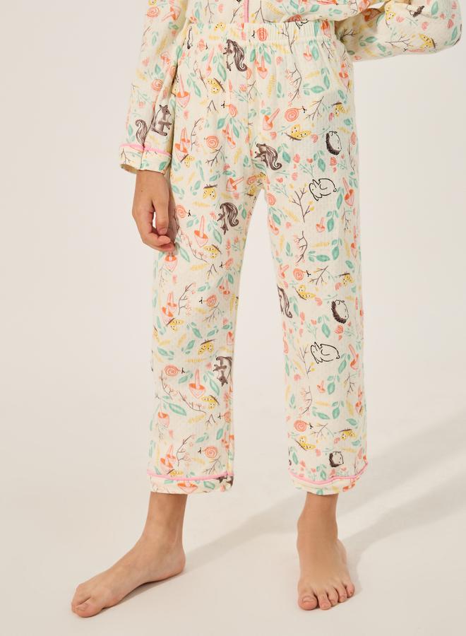 ستايلي طقم بيجامة وقميص بطبعة شاملة - Image 4