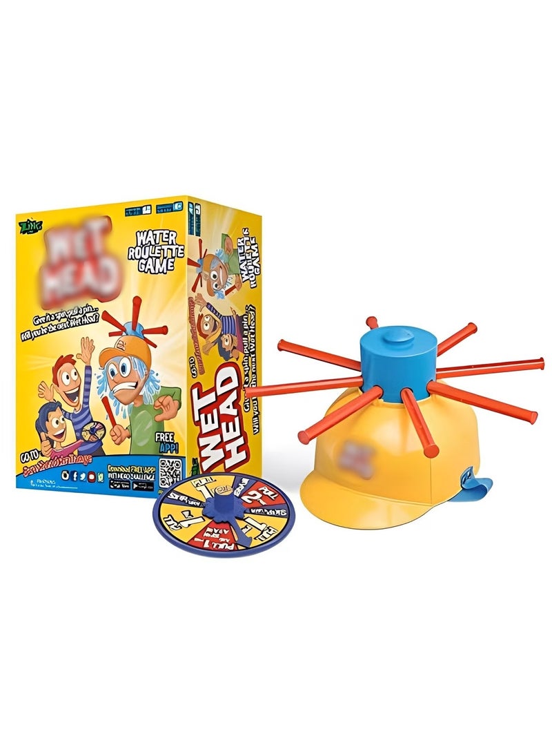 Wet Head Game, Water Roulette Game for Kids and Adults, Water Play Hat, Non-toxic and Tasteless Children's Hat Toy with Water Squirling Game Record, Play with Friends and Families - Image 1