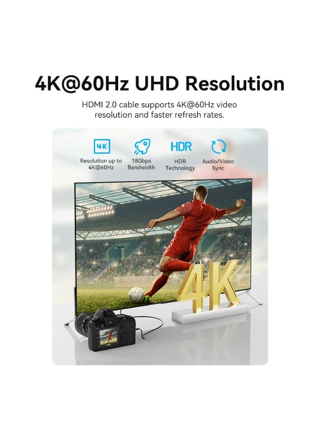 VENTION HDMI-C Male to HDMI-A Male 4K HD Cable  Black Model - Image 3