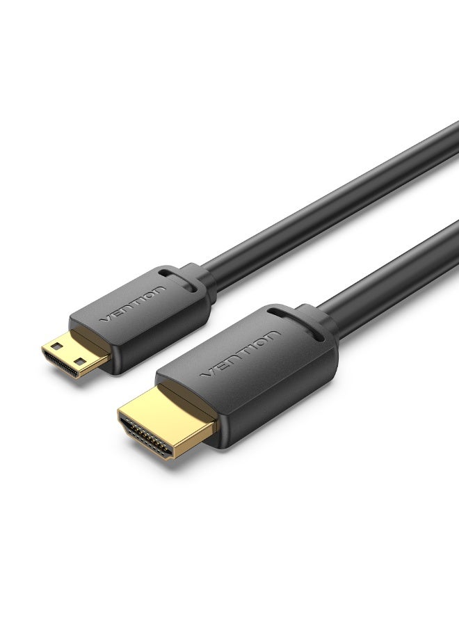 VENTION HDMI-C Male to HDMI-A Male 4K HD Cable  Black Model - Image 1