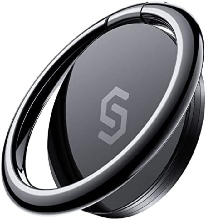Syncwire Cell Phone Ring Holder Stand, 360 ° Rotation Finger Ring Kickstand Polished Metal Phone Grip Compatible with iPhone, Samsung, LG, Sony - Image 1
