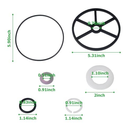 GZJoSum طقم حشوات العنكبوت لفلتر الرمل Vario-Flo لفلتر حمام السباحة Hayward 2" متعدد المنافذ، لفلتر Hayward 1 1/2" SP0710 SP0710X SP0711 SP0712 - Image 4
