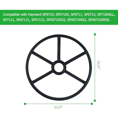 GZJoSum طقم حشوات العنكبوت لفلتر الرمل Vario-Flo لفلتر حمام السباحة Hayward 2" متعدد المنافذ، لفلتر Hayward 1 1/2" SP0710 SP0710X SP0711 SP0712 - Image 3