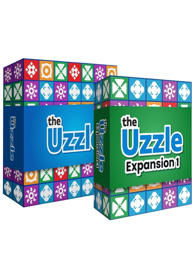 The Uzzle 3.0 & Expansion Bundle - Includes New Level 5 Challenges - Fun for Family Game Nights - Skill Development & Gift Set - Bundle of Fun Board Games for Adults & Children - Ages 4+ - Image 1