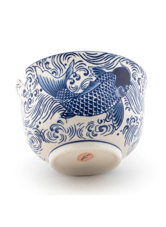 هابي سايلز عروض سعيدة HSRB-LGCOIB، وعاء كبير متعدد الأغراض، 6.25 بوصة، رامين أودون سوبا فو نودلز دونبوري أرز تايو مع عيدان تناول الطعام، كوي - Image 3