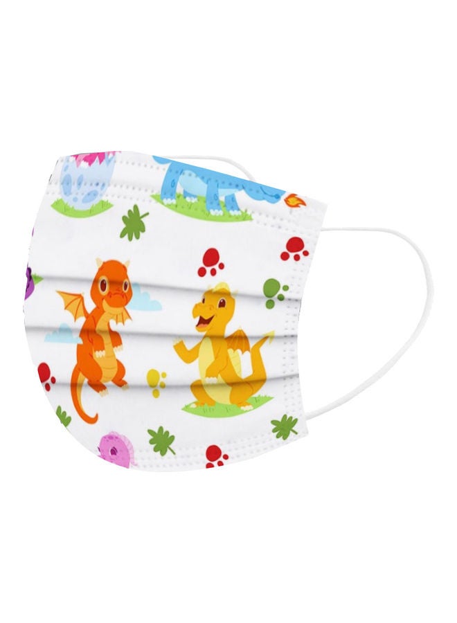 NIBEMINENT 20-Piece Dinosaur Printed Disposable Mask Set - Image 2
