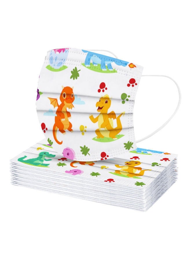 NIBEMINENT 20-Piece Dinosaur Printed Disposable Mask Set - Image 4