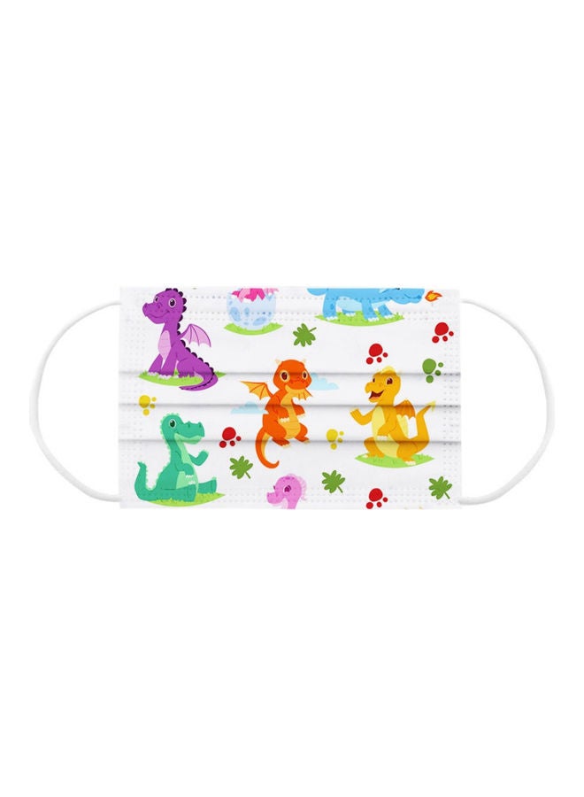 NIBEMINENT 20-Piece Dinosaur Printed Disposable Mask Set - Image 3