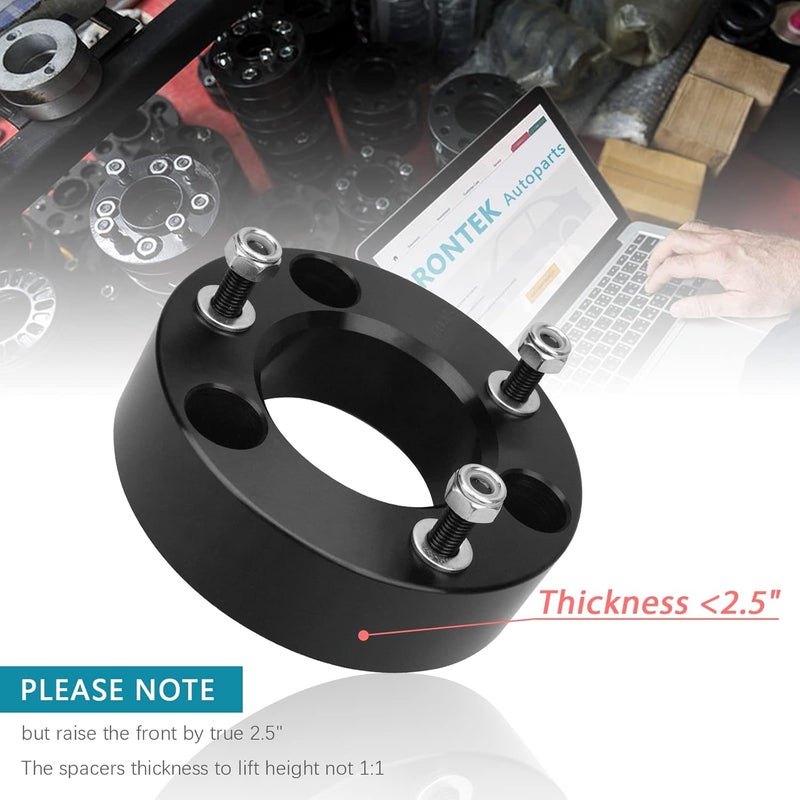 IRONTEK 2.5" Front Leveling Kit for 2004-2021 Ford F150 2WD/4WD - Image 2