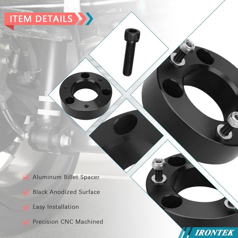 IRONTEK 2.5" Front Leveling Kit for 2004-2021 Ford F150 2WD/4WD - Image 4