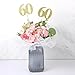 Jxiwfvl 10 Pack Double Sided Glitter 60th Birthday Centerpiece Happy 60th Birthday Centerpiece Sticks Number 60 Table Topper Cake Topper Supplies for Tables Party Gold - Image 4