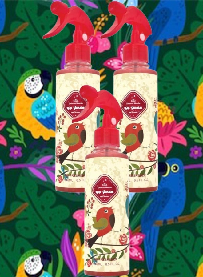 Genie Collection 3 Pieces Red Air Freshener 250ml - Image 1
