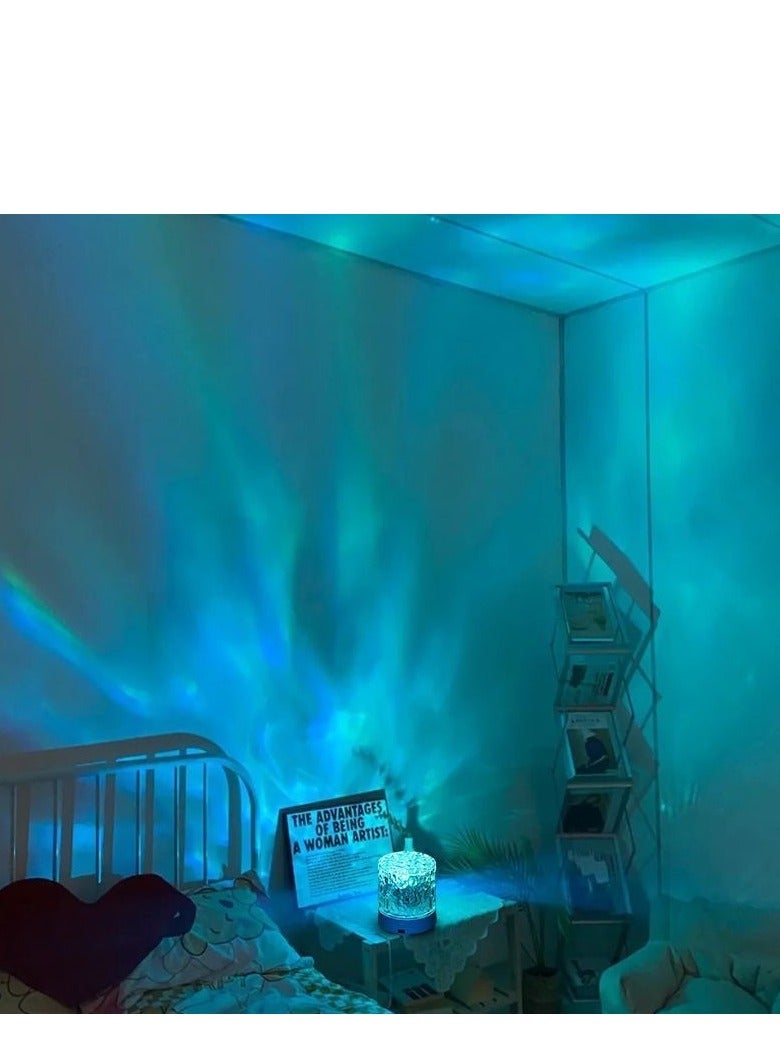 Crystal Ocean Wave Lamp 16 Color Crystal Lamp LED Night Light with Remote for Bedroom USB Rechargeable Bedside Lamps Romantic Lighting - Image 3