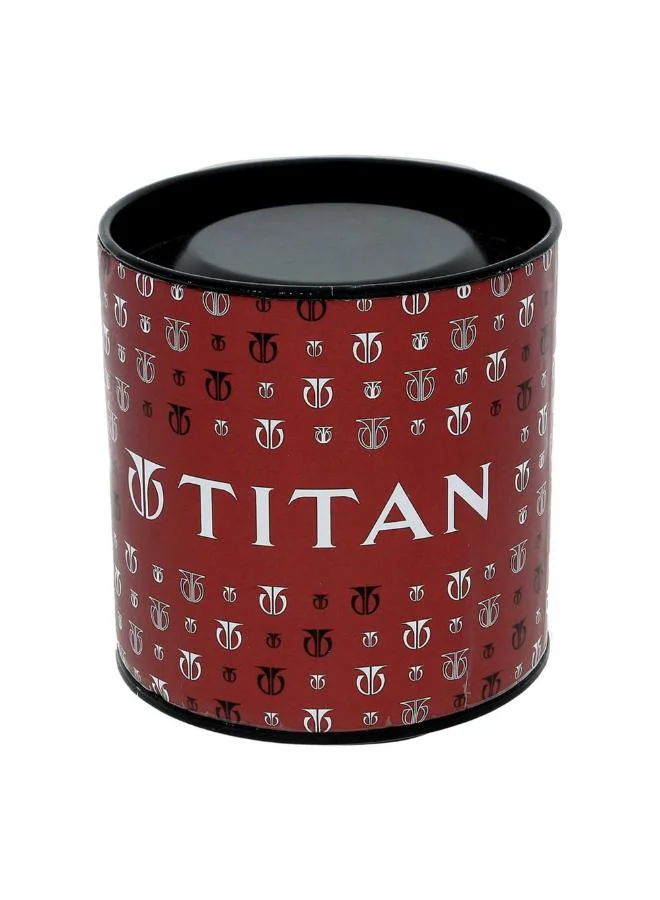 TITAN Men Analog Display Watch With Brown Leather Strap - 1774SL01