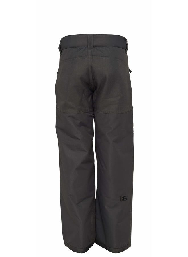 SkiGear Kids Snow Pants with Reinforced Knees and Seat, Charcoal, Small Regular - Image 2