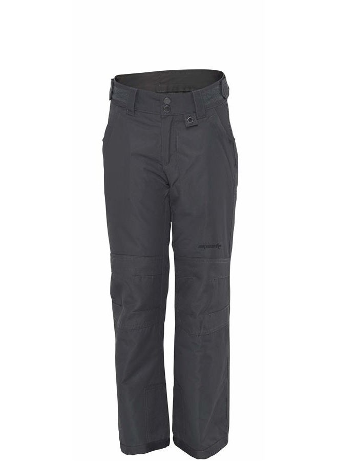 SkiGear Kids Snow Pants with Reinforced Knees and Seat, Charcoal, Small Regular - Image 1