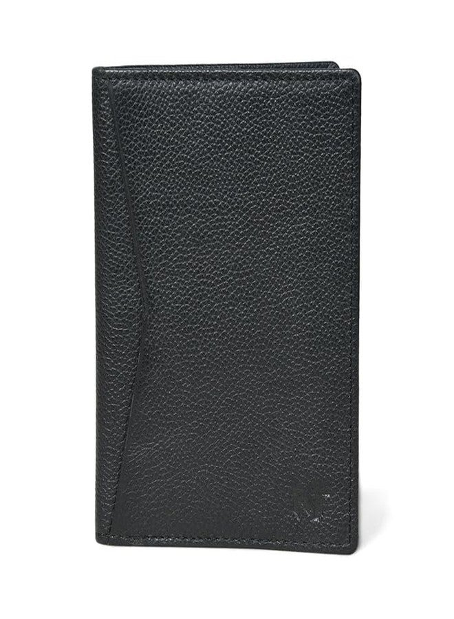 MaheTri Genuine Leather Passport Sleeve & Wallet | Premium Travel Document Organizer | Passport, Card & Boarding Pass Holder | Durable, Slim & Compact Design (Front Pocket Passport Holder, Black) - Image 1